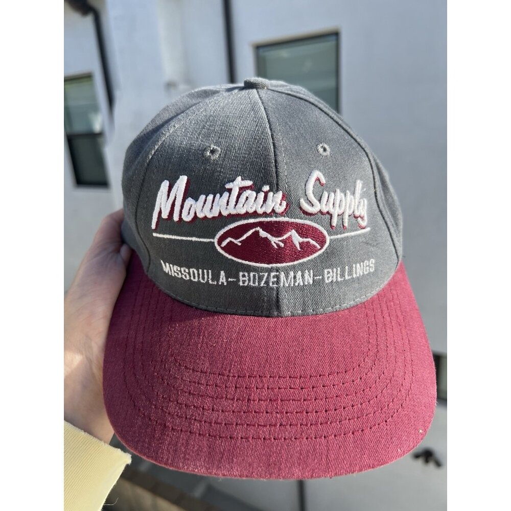 Vintage 90s Stitches Mountain Supply colorblock cap Montana Missoula Bozeman
